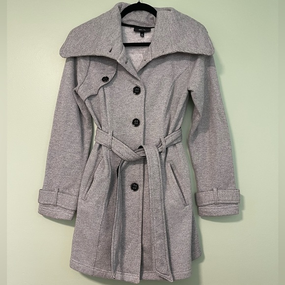BCX Juniors’ Belted Long-Sleeve Coat - Picture 1 of 13